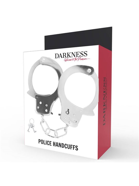 Darkness Police Handcuffs - Manette in Metallo con Chiavi