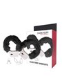 Darkness Black Furry Handcuffs - Manette in Metallo Foderate con Peluche Nero