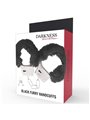 Darkness Black Furry Handcuffs - Manette in Metallo Foderate con Peluche Nero