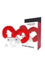 Darkness - Red Lined Metal Handcuffs