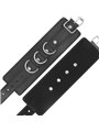 Darkness - Black Adjustable Leather Ankle Handcuffs