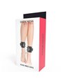 Darkness - Black Adjustable Leather Ankle Handcuffs