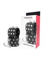 Darkness Handcuffs With Spikes - Polsiere in Pelle Vegana e Borchie a Punta
