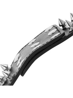 Darkness - Skulls and Bones Black Spiked Handcuffs