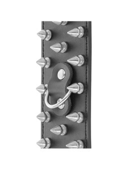 Darkness Handcuffs With Spikes - Polsiere in Pelle Vegana e Borchie a Punta