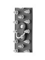 Darkness Handcuffs With Spikes - Polsiere in Pelle Vegana e Borchie a Punta