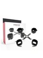 Darkness Hogtie Set - Costrittivo a X con Polsiere e Cavigliere in Pelle Vegana