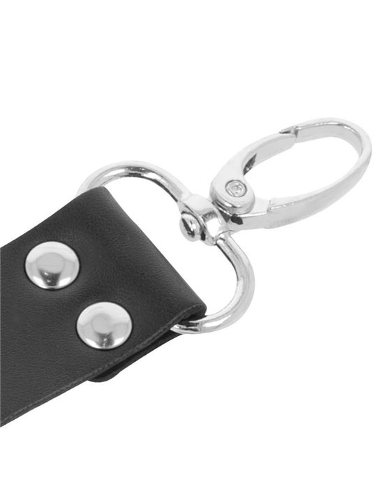 Darkness Hogtie Set - Costrittivo a X con Polsiere e Cavigliere in Pelle Vegana