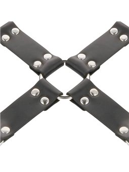 Darkness Hogtie Set - Costrittivo a X con Polsiere e Cavigliere in Pelle Vegana