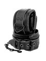Darkness - Black Leather Handcuffs and Collar