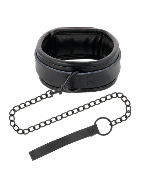 Darkness - Black Leather Handcuffs and Collar