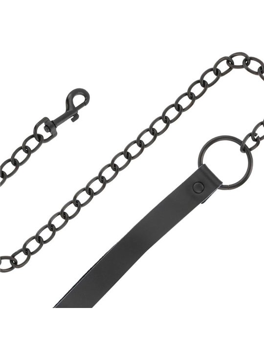 Darkness - Black Leather Handcuffs and Collar