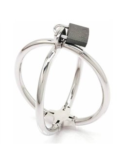 Metal Hard - Criss Cross Handcuff Stainless Steel Restraints