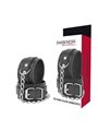 Darkness - Black Textured Leather Handcuffs