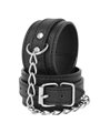 Darkness - Black Textured Leather Handcuffs