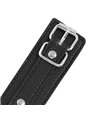 Darkness - Black Textured Leather Handcuffs