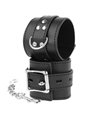 Darkness- Black Leather Handcuffs