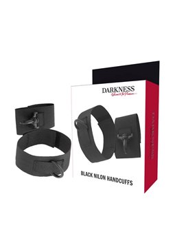 Darkness Black Nilon Handcuffs - Polsiere in Nylon Nero per Principianti