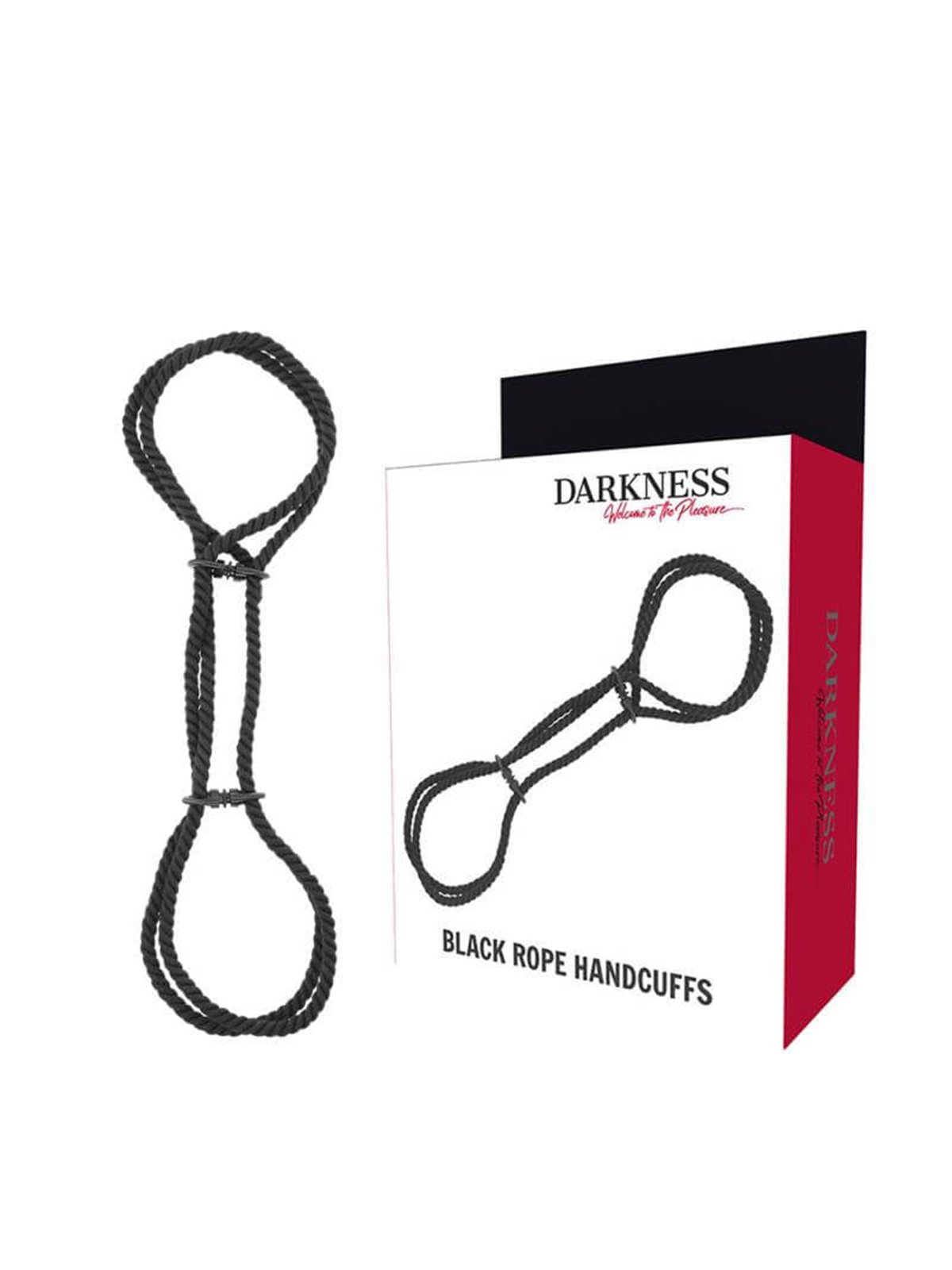 Darkness Black Rope Handcuffs - Polsiere in Corda di Cotone Nera