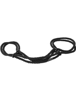 Darkness Black Rope Handcuffs - Polsiere in Corda di Cotone Nera