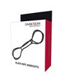 Darkness Black Rope Handcuffs - Polsiere in Corda di Cotone Nera