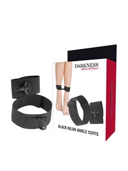 Darkness Black Nilon Ankle Cuffs - Cavigliere in Nylon Nero per Principianti