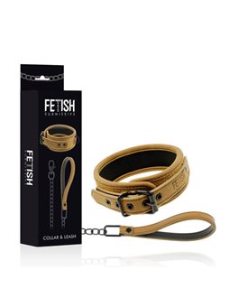 Fetish Submissive Origen - Neoprene Lined Necklace With Chain