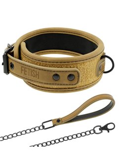 Fetish Submissive Origen - Neoprene Lined Necklace With Chain
