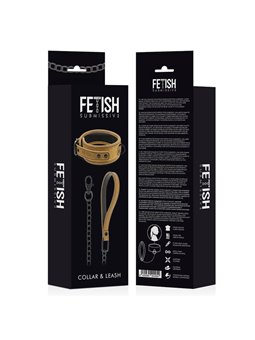 Fetish Submissive Origen - Neoprene Lined Necklace With Chain