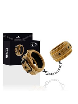 Fetish Submissive Origen - Vegan Leather Handcuffs With Neoprene Lining