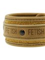 Fetish Submissive Origen - Vegan Leather Ankle Cuffs with Neoprene Lining