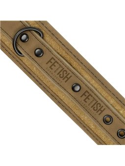 Fetish Submissive Origen - Vegan Leather Ankle Cuffs with Neoprene Lining