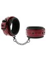 Fetish Submissive Dark Room - Vegan Leather Handcuffs With Neoprene Lining