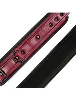 Fetish Submissive Dark Room - Vegan Leather Handcuffs With Neoprene Lining