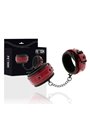 Fetish Submissive Dark Room - Vegan Leather Ankle Handcuffs with Neoprene Lining