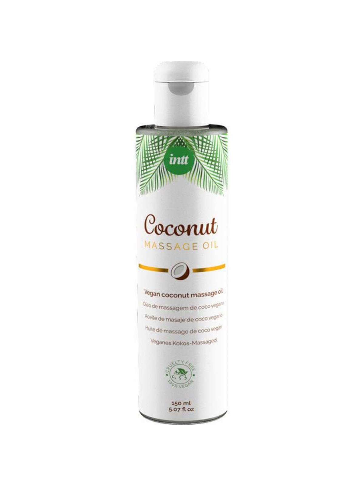 Intt - Sweet Vegan Massage Oil with Relaxing Coconut Flavored