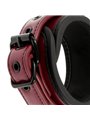 Fetish Submissive Dark Room - Vegan Leather Ankle Handcuffs with Neoprene Lining
