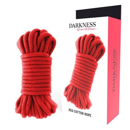 Darkness Red Cotton Rope - Corda in Cotone per Bondage 20 Metri Rossa