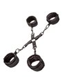 CalExotics Hog Tie - Polsiere e Cavigliere Bondage in Pelle Vegana