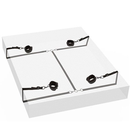 CalExotics Red Restraint - Sistema Costrittivo Da Letto Polsi e Caviglie