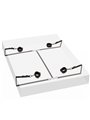 CalExotics Red Restraint - Sistema Costrittivo Da Letto Polsi e Caviglie