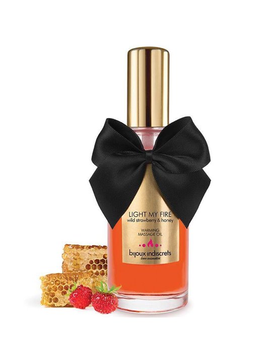 Bijoux - Massage Oil Heat Effect Strawberry Aroma