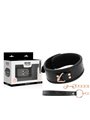 Begme - Black Edition Premium Vegan Leather Collar with Neoprene Lining