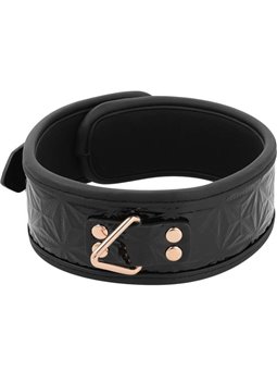 Begme - Black Edition Premium Vegan Leather Collar with Neoprene Lining