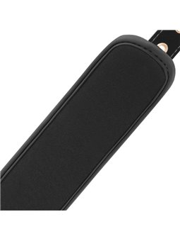 Begme Black Edition - Manette Polsini in Pelle Vegana con Dettagli Dorati