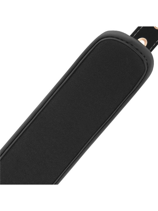 Begme Black Edition - Manette Polsini in Pelle Vegana con Dettagli Dorati