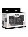 Begme Black Edition - Manette Polsini in Pelle Vegana con Dettagli Dorati