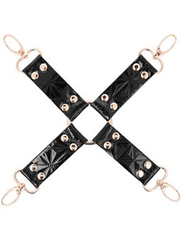 Begme Black Edition - Costrittivo in Pelle Vegana con Dettagli Dorati