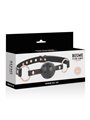 Begme Black Edition - Ball Gag in Pelle Vegana con Dettagli Dorati