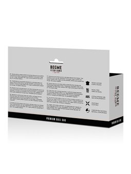 Begme Black Edition - Ball Gag in Pelle Vegana con Dettagli Dorati